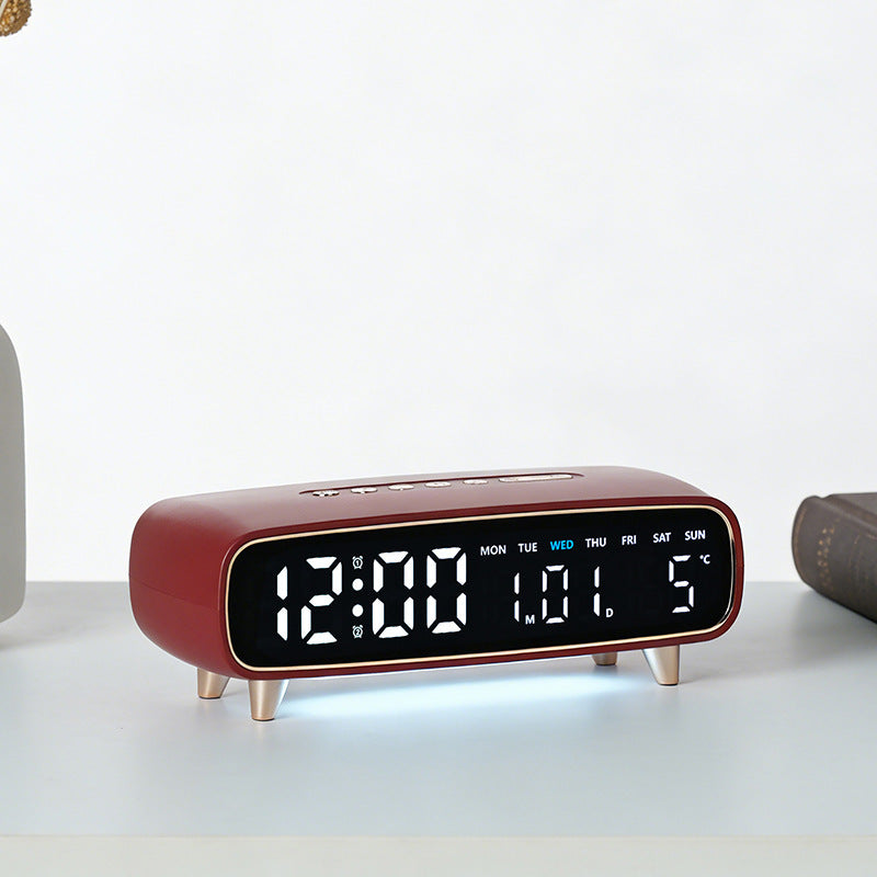 Digital radio alarm clock with temperature and date display Bowlift
