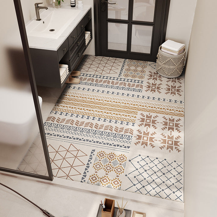 Tribal Pattern Bathroom Mat Bowlift
