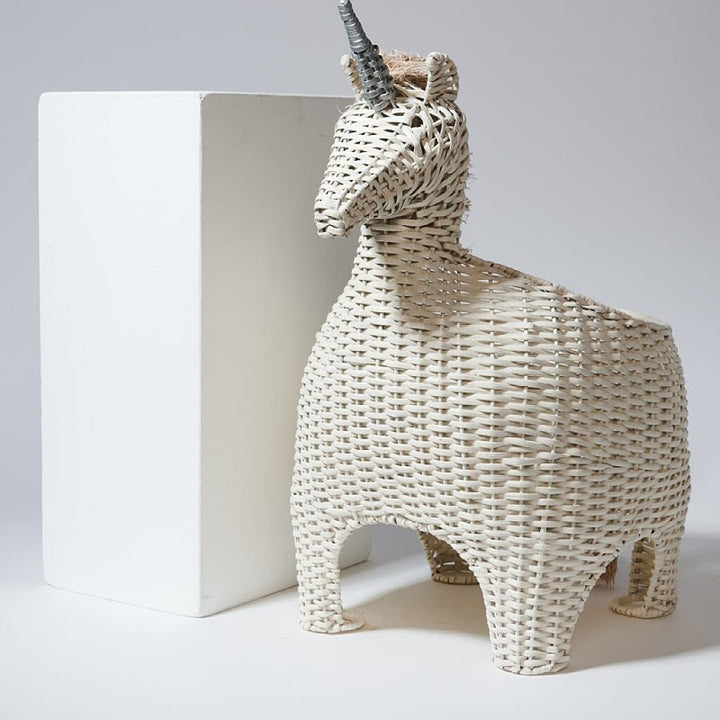 Playful decoration basket in unicorn design Bowlift