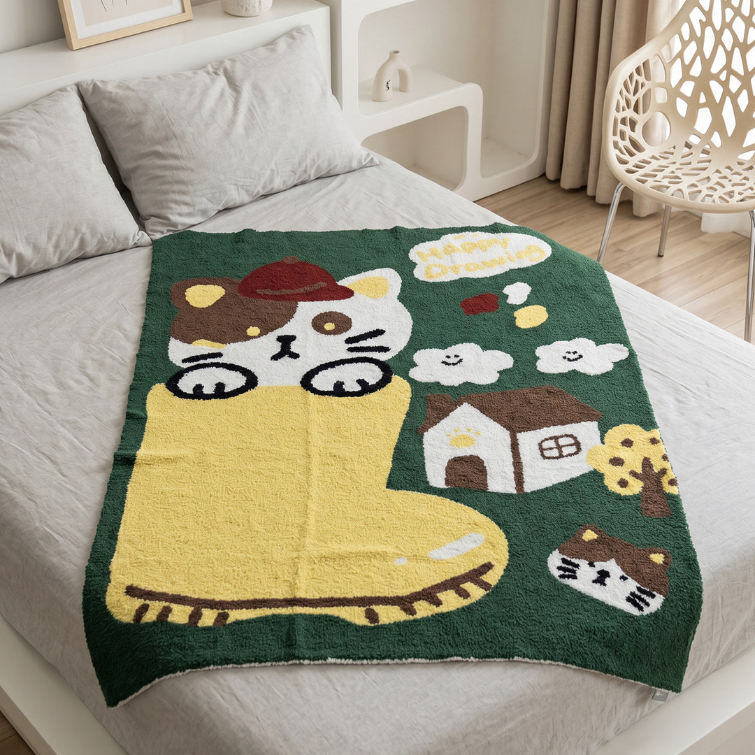Playful Cat-Themed Area Rug