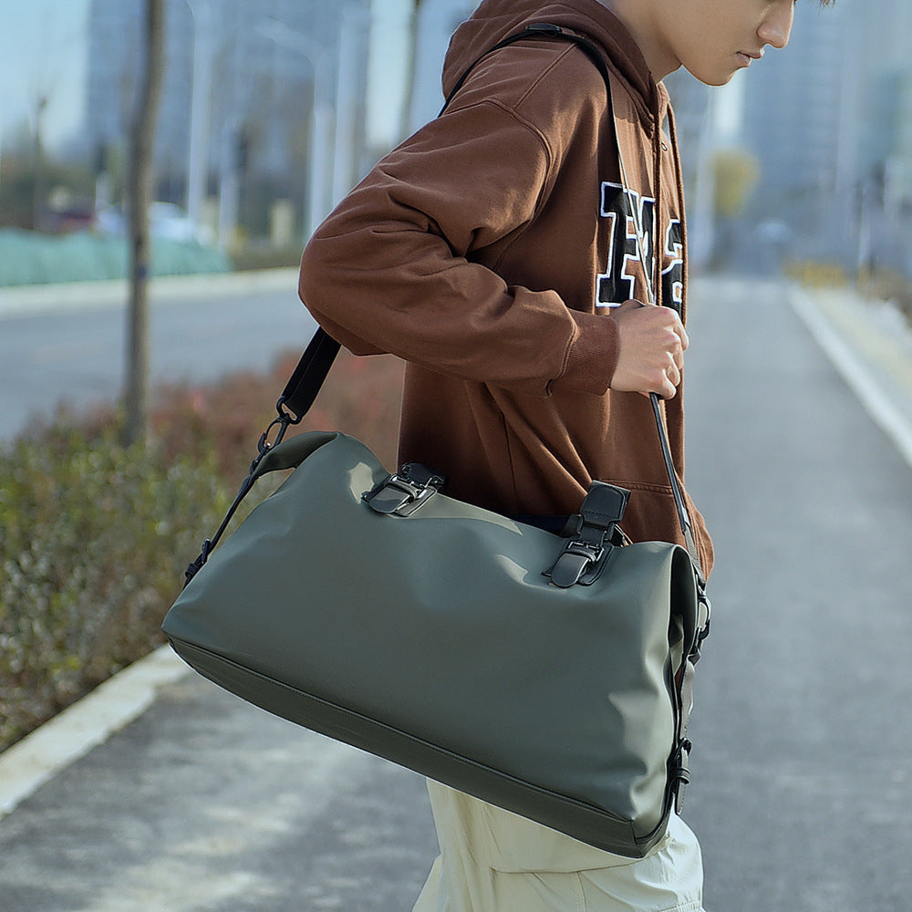 Sleek Water-Resistant Travel Duffel Bag Bowlift