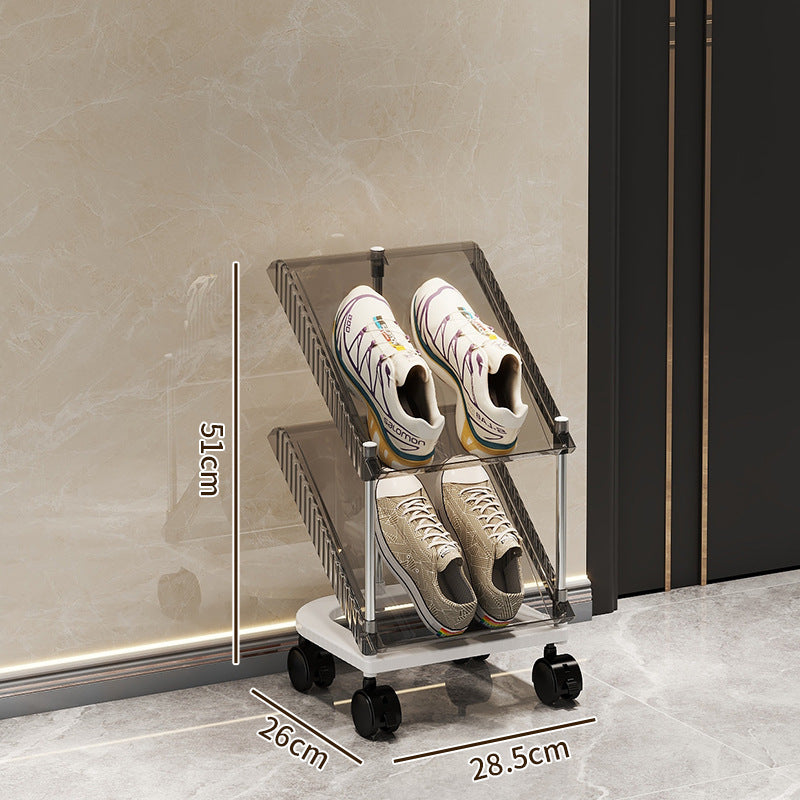 Shoe rack with transparent design Bowlift