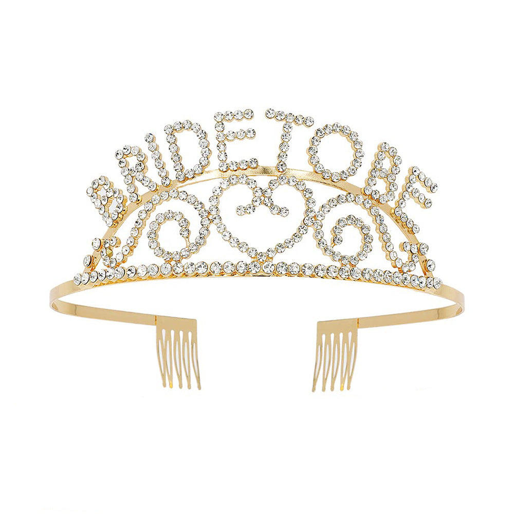 Women's Glittering Tiara with Heart Motifs Bowlift
