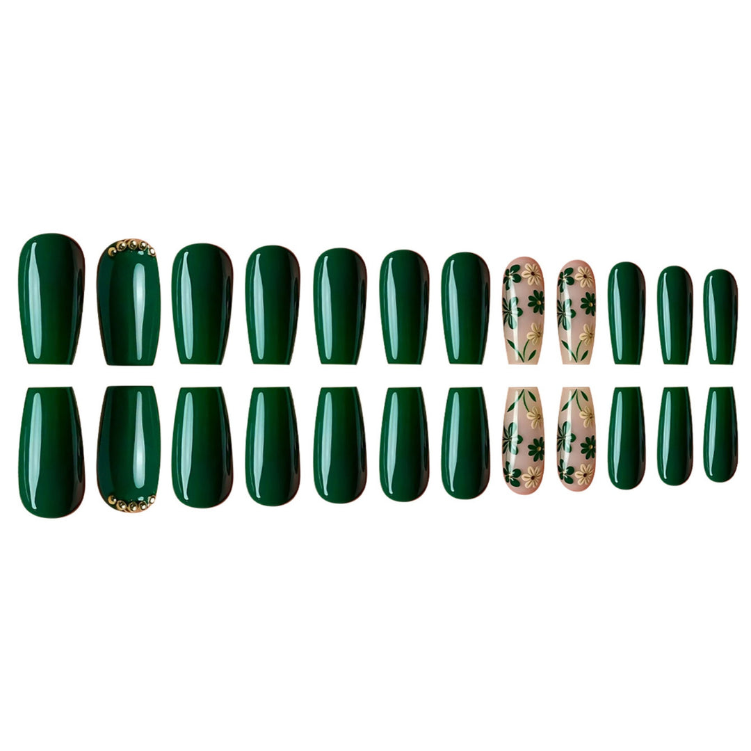 Botanical Nail Art Press-On Set Bowlift