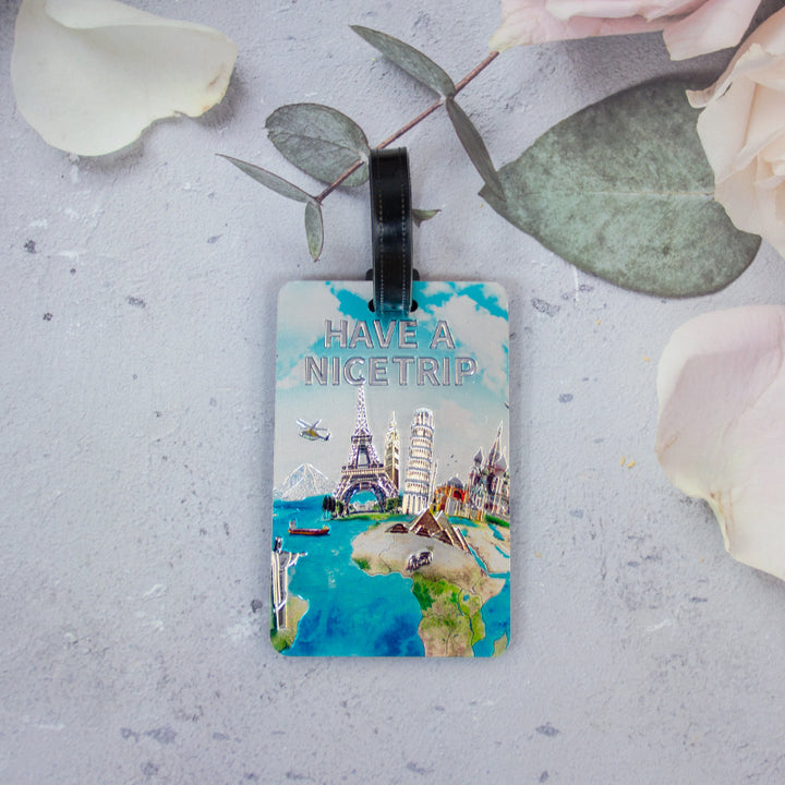 Artistic Travel Luggage Tag Bowlift