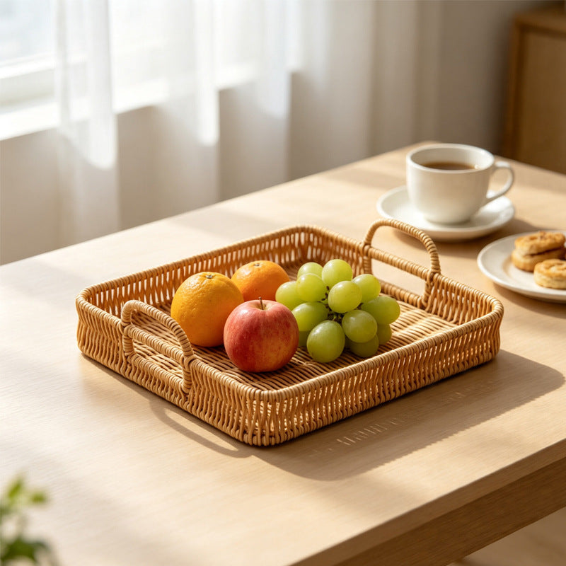 Handmade Woven Serving Tray Bowlift