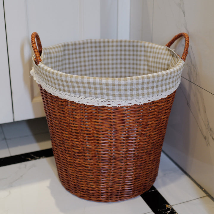 Washing Basket Set Made of Woven Material Bowlift