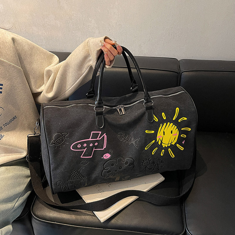 Artistic Doodle Travel Duffle Bag Bowlift