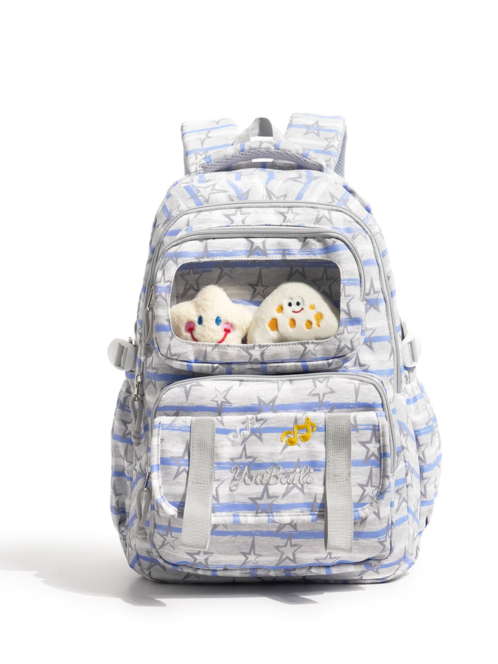 Multi-Compartment Music Theme School Backpack