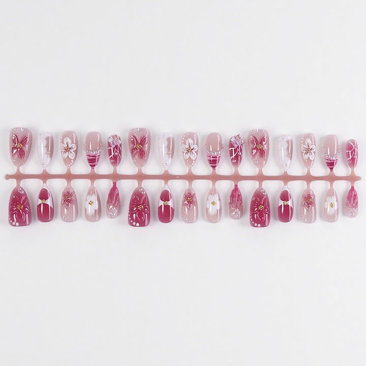 Professional Press-On Nail Set with Trendy Designs Bowlift
