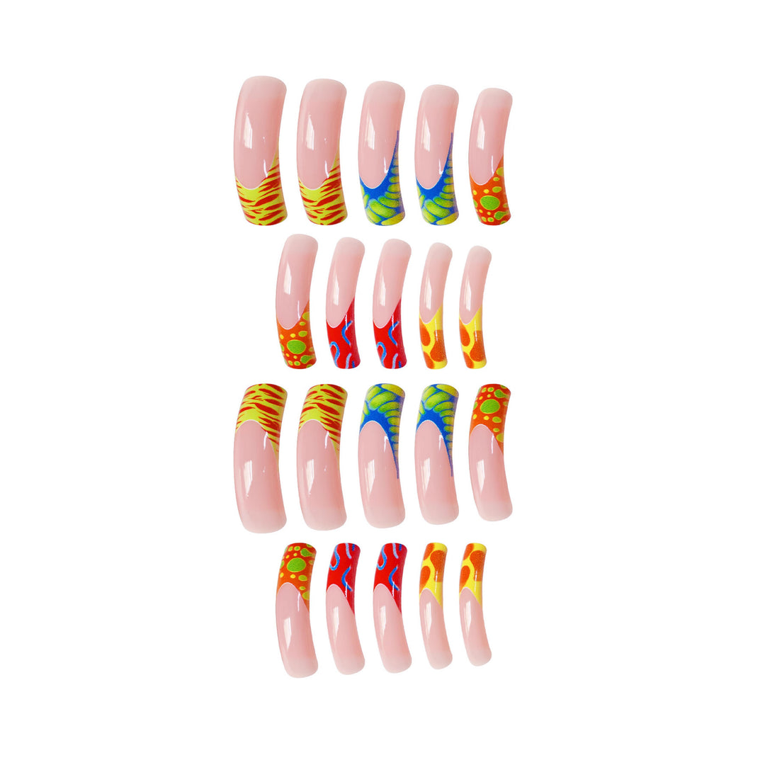 Glamorous 3D Long Stiletto Press-On Nails Bowlift