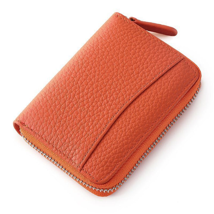 Durable Leather Zip Wallet Bowlift