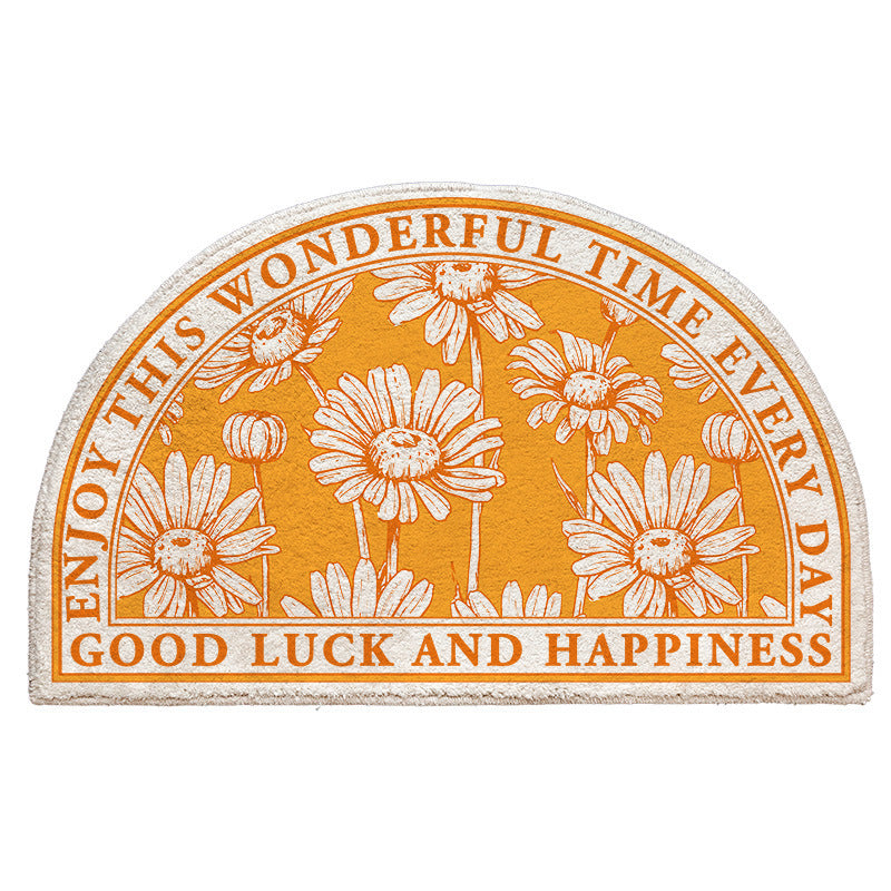 Floral Emblazoned Area Mat Bowlift