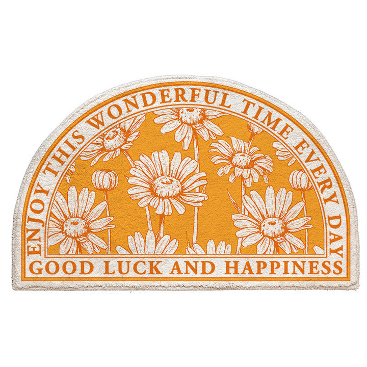 Floral Emblazoned Area Mat Bowlift
