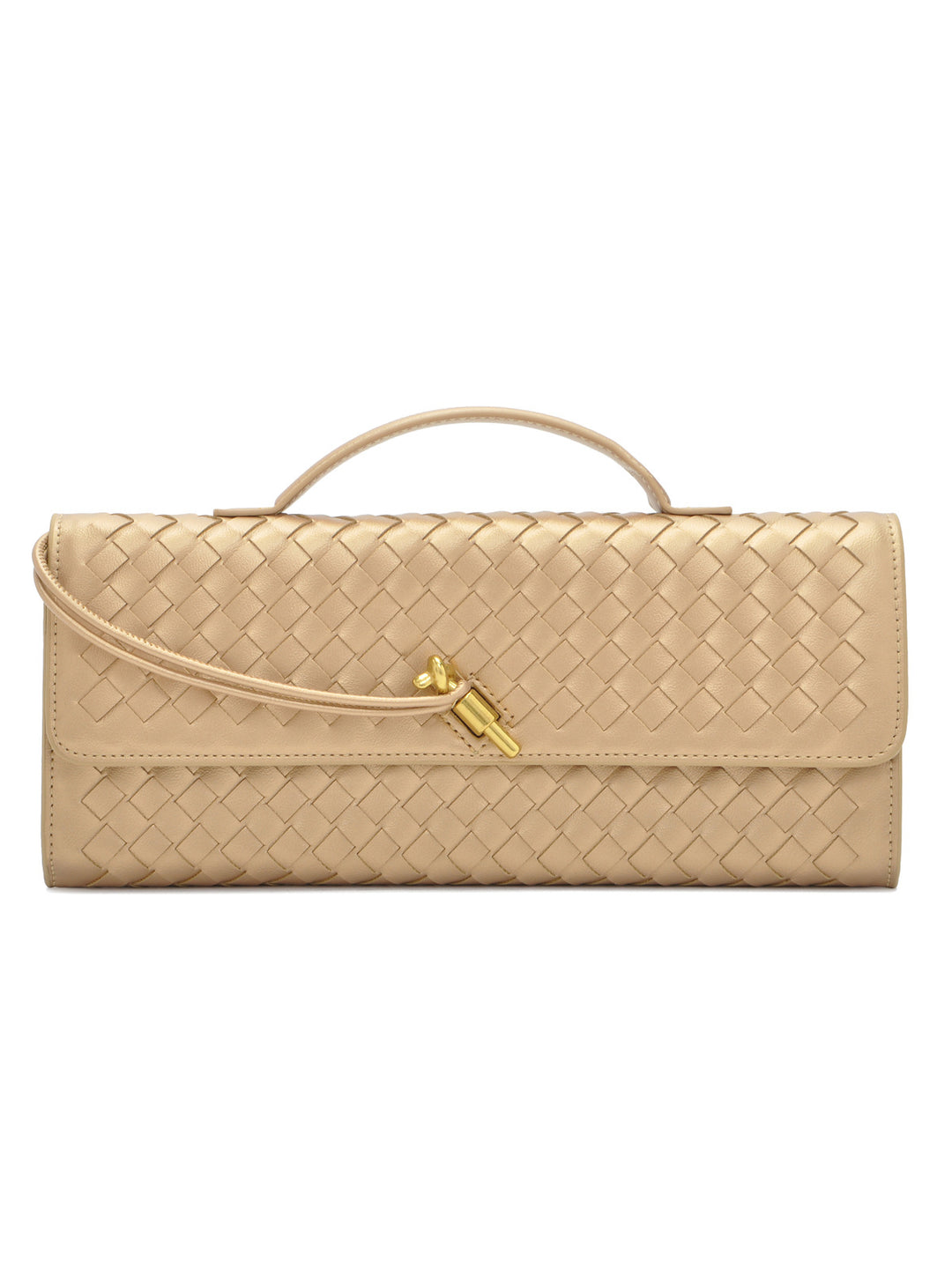 Textured Woven Clutch Purse Bowlift