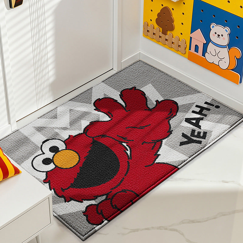 Playful Cartoon Character Area Rug Bowlift