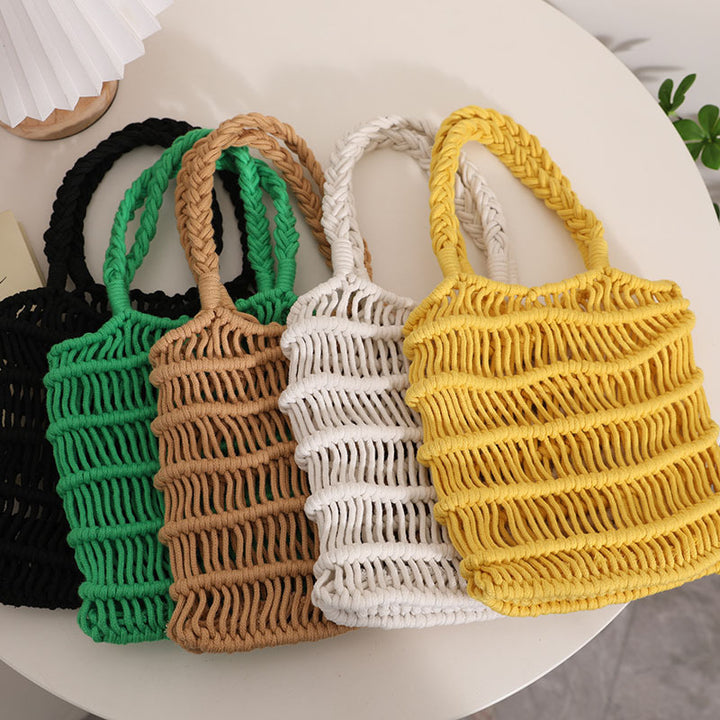 Braided Macrame Shoulder Bag Bowlift