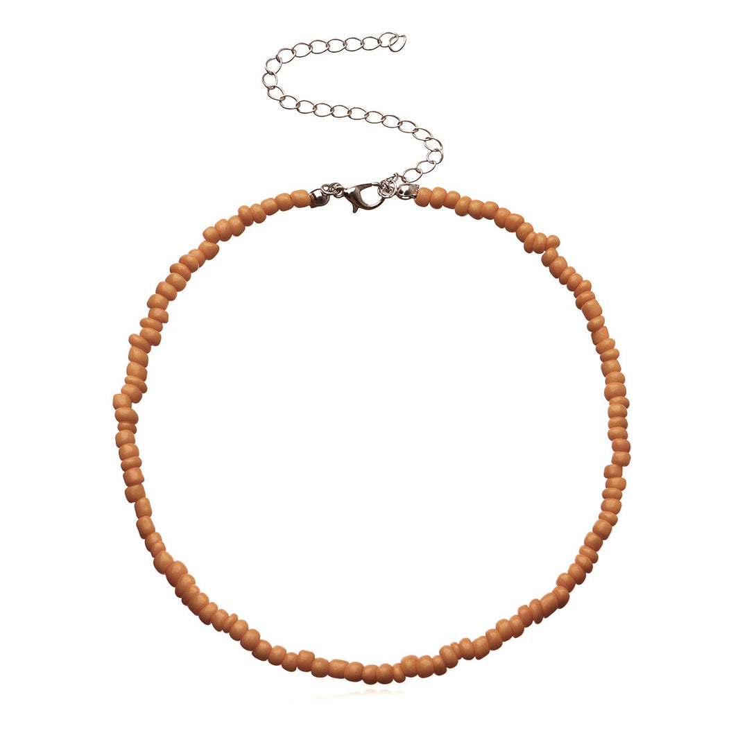 Colorful Beaded Choker Necklace Bowlift