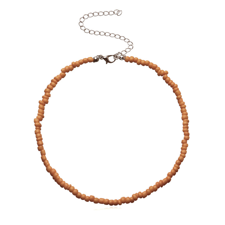 Colorful Beaded Choker Necklace Bowlift