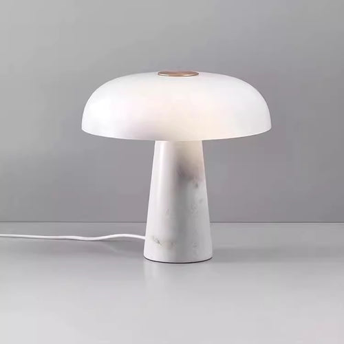 Elegant Marble Mushroom Table Lamp