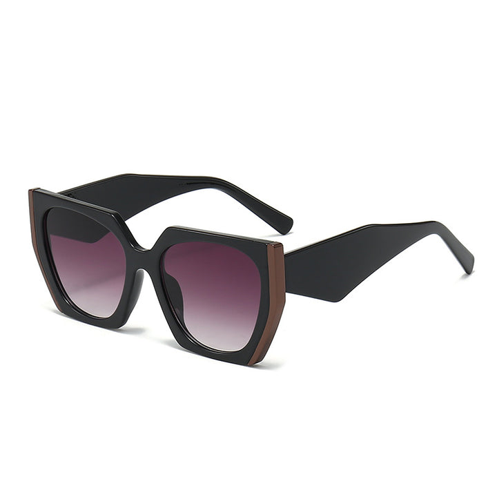 Women Oversized Sunglasses with Distinct Angular Design Bowlift