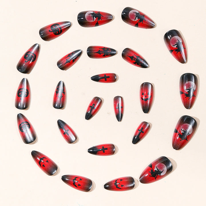 Halloween-Themed Gothic Nail Art Bowlift