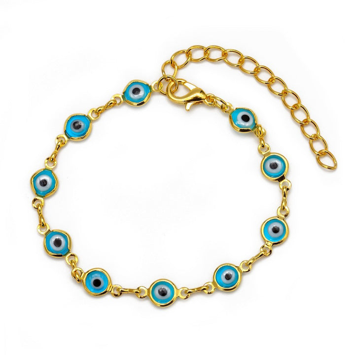 Decorative Evil Eye Charm Bracelet Bowlift