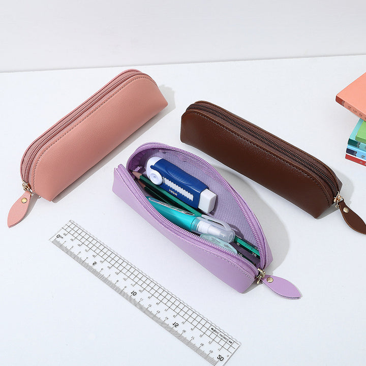 Stylish Leather Pencil Case Bowlift