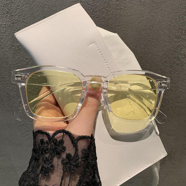 Transparent Frame Square Sunglasses Bowlift