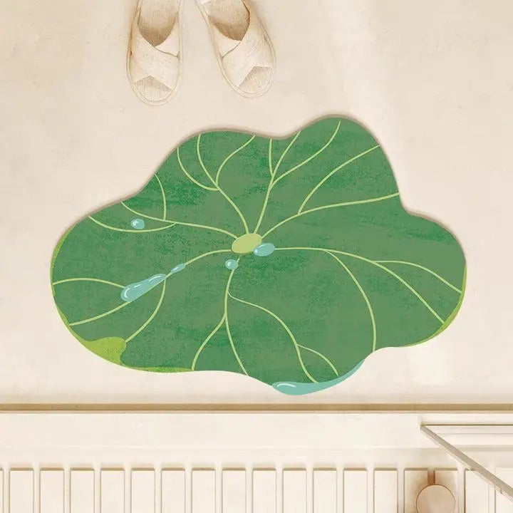 Leaf-Shaped Bath Mat