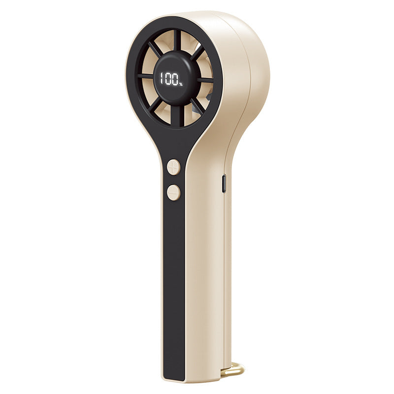 Unisex Portable Hand Fan with LCD Display and Ergonomic Design Bowlift