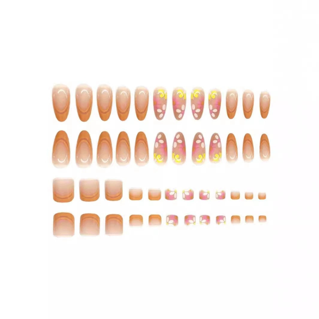 Artistic Floral Nail Art Bowlift