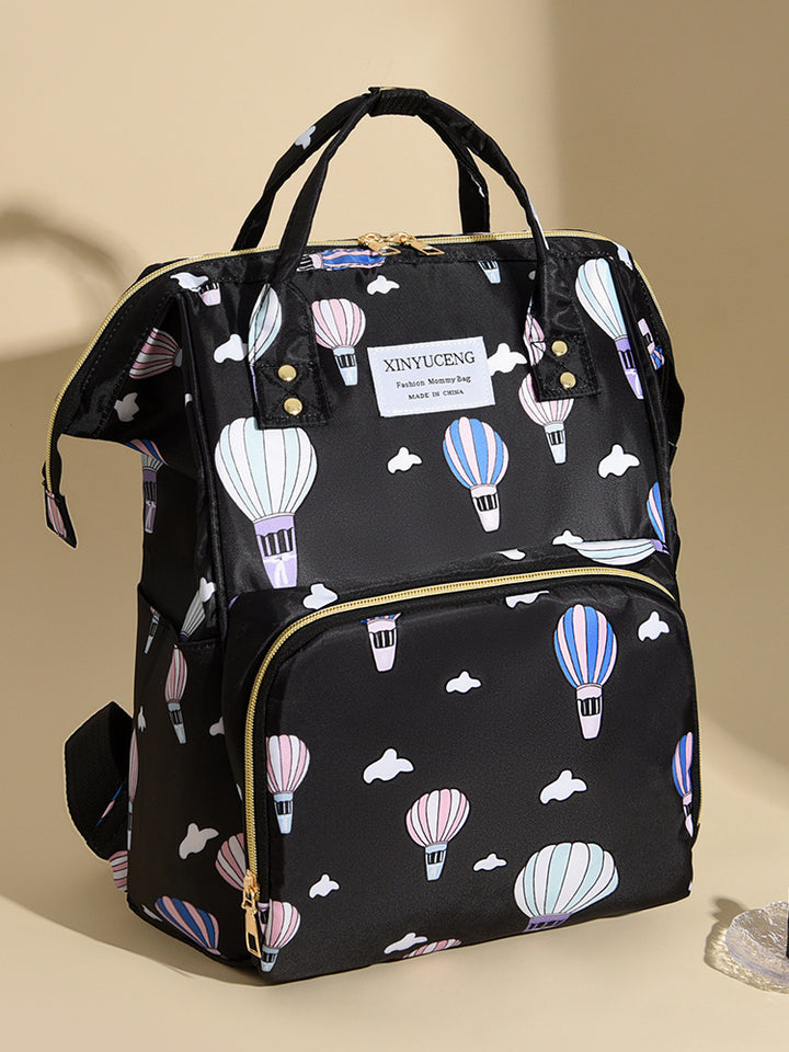 Trendy Animal Print Diaper Backpack Bowlift