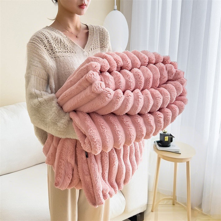 Women high-quality cuddle blanket with 3D structure Bowlift