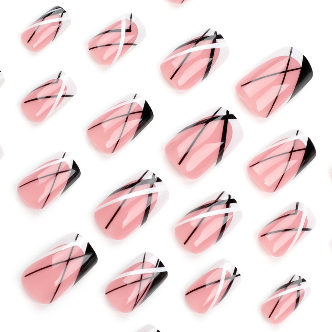 Artful Nail Art with Geometric Accents Bowlift