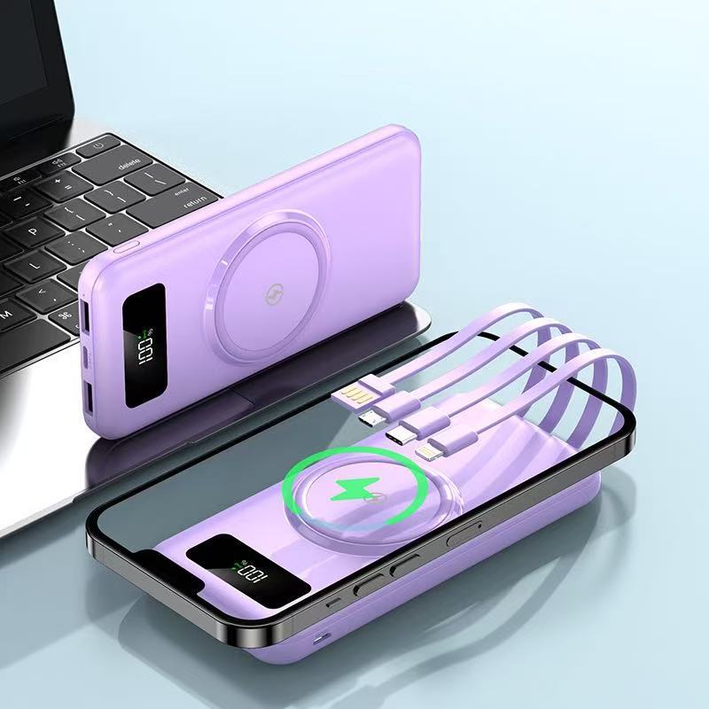 Portable power bank with wireless charging function Bowlift