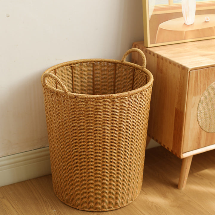 Handwoven Round Laundry Hamper Bowlift