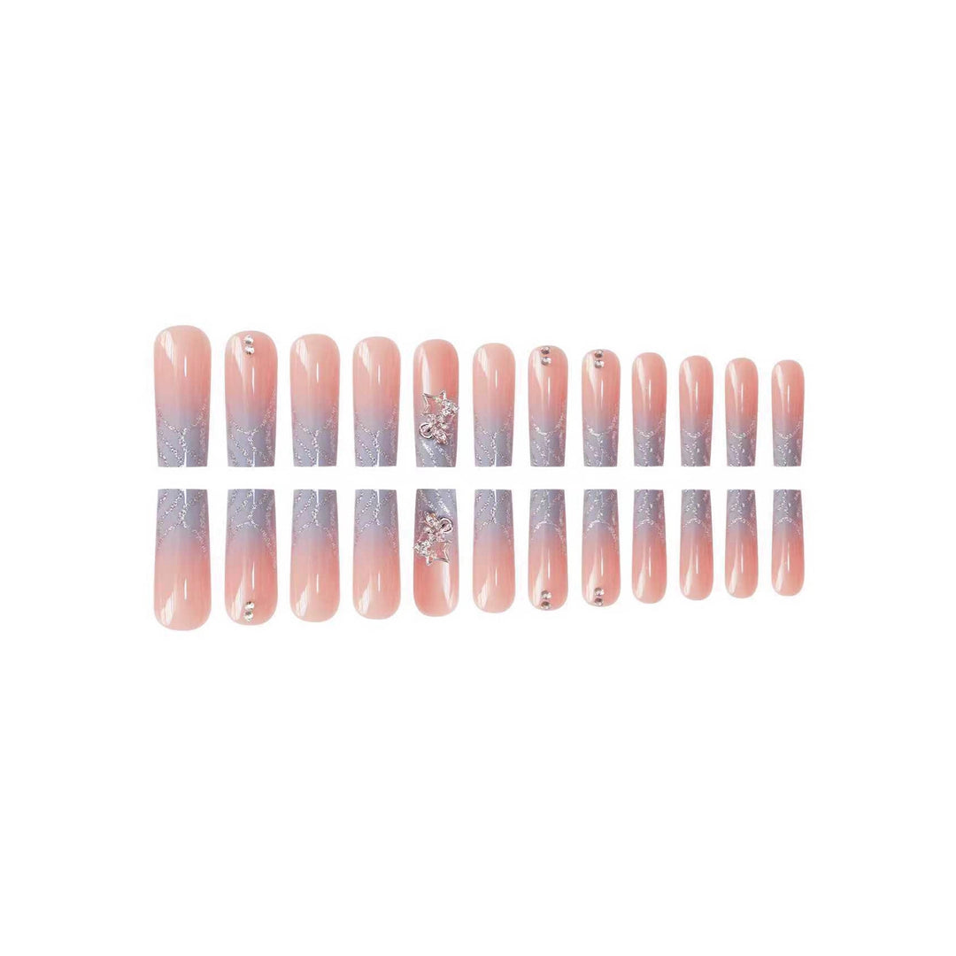 Premium Glittery Star-Designed Nail Enhancements Bowlift