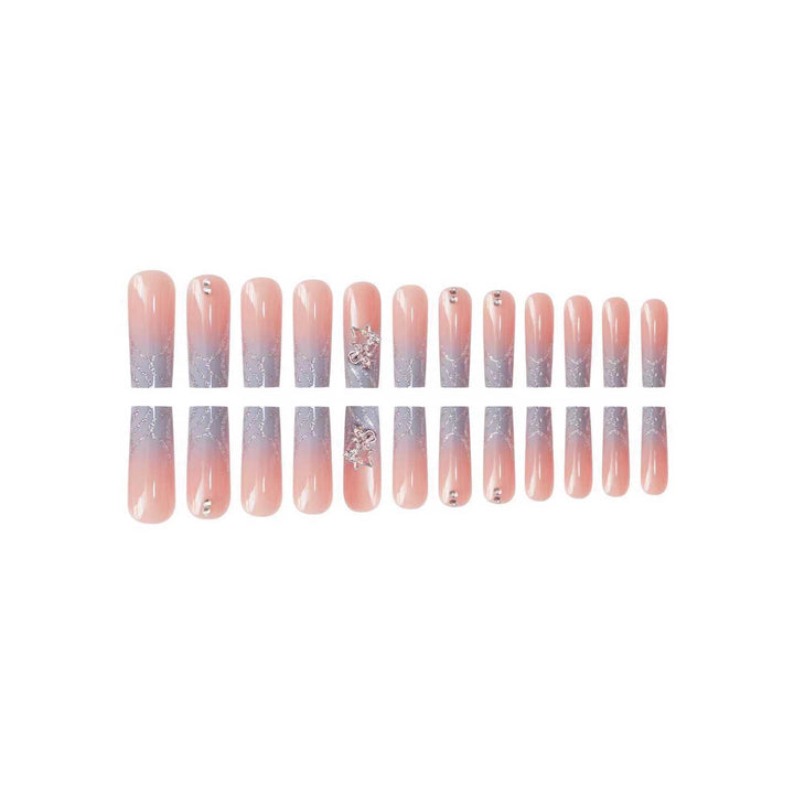 Premium Glittery Star-Designed Nail Enhancements Bowlift