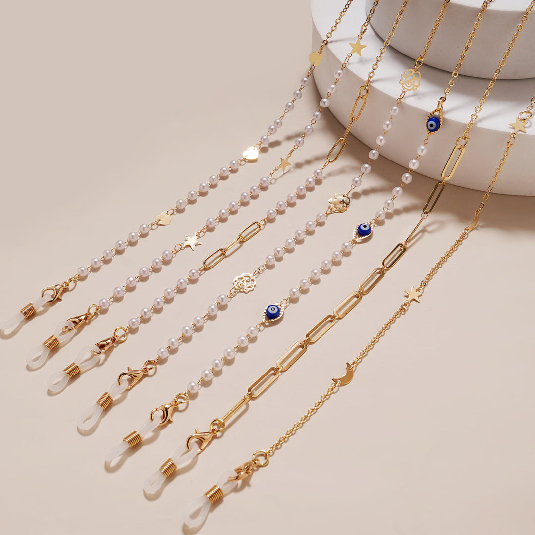 Trendy Geometric Eyewear Chain Bowlift