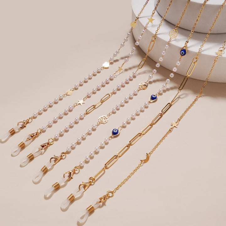 Trendy Geometric Eyewear Chain Bowlift