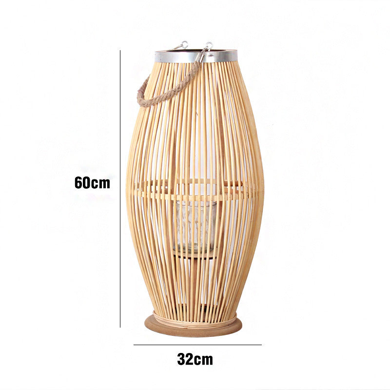 Elegant Rattan Lantern Bowlift