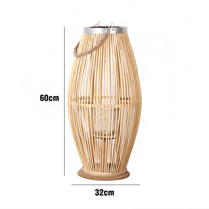 Elegant Rattan Lantern Bowlift