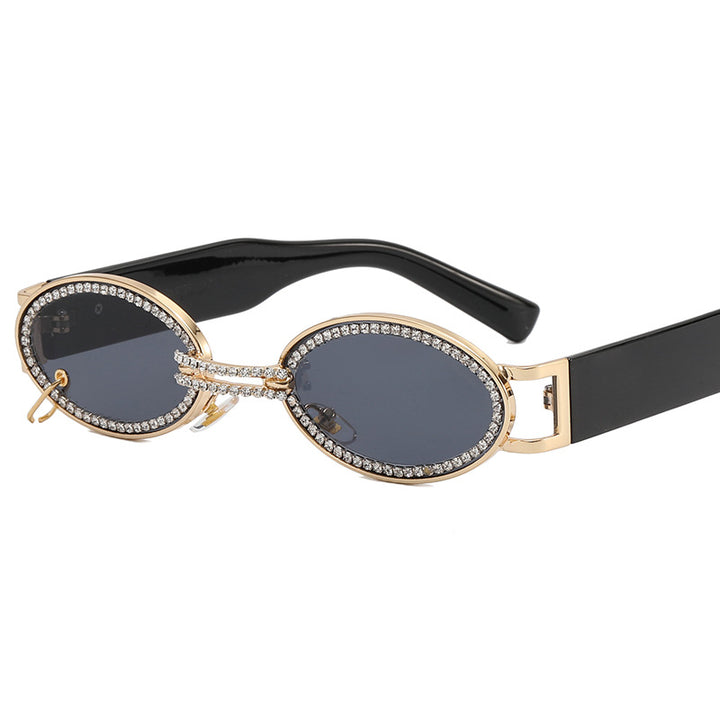 Women extravagant fashionable sunglasses with rhinestone-adorned frame Bowlift