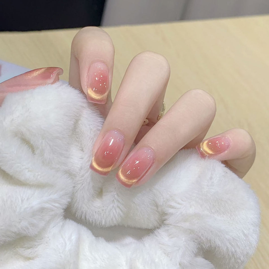 Glossy Ombre Nail Art Extensions Bowlift