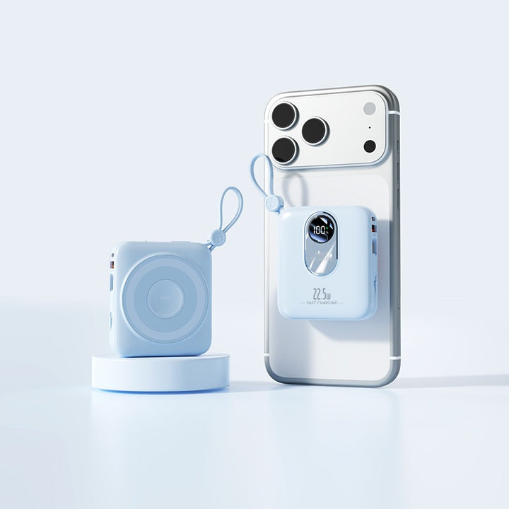 Powerbank with wireless charging function and digital smart display Bowlift