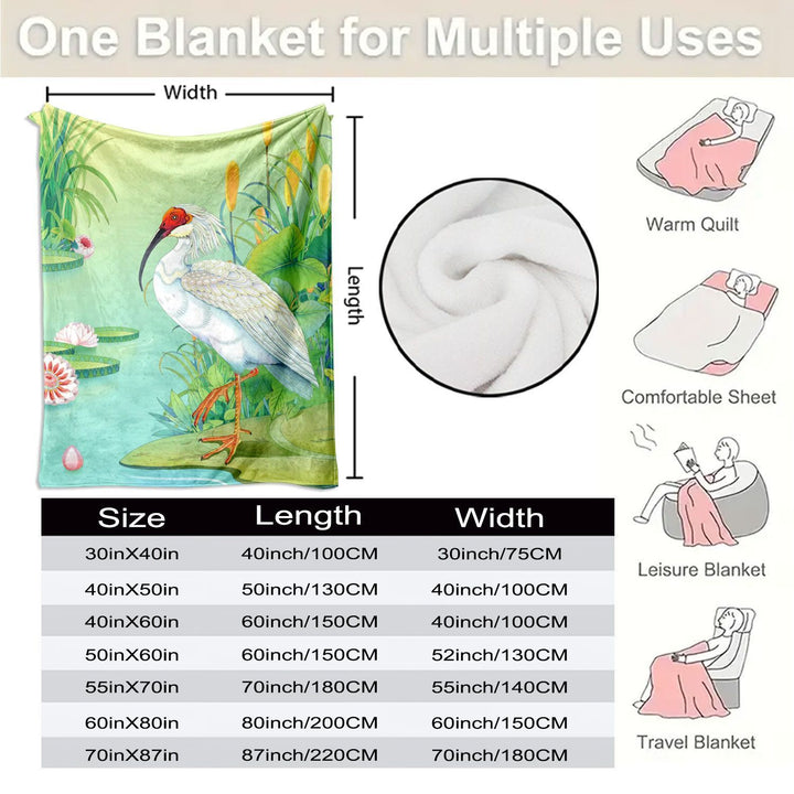 Artistic Wildlife Throw Blanket