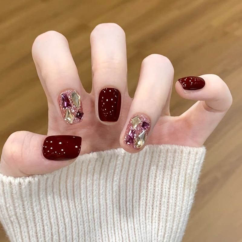 Premium Glittery Press-On Nail Set Bowlift