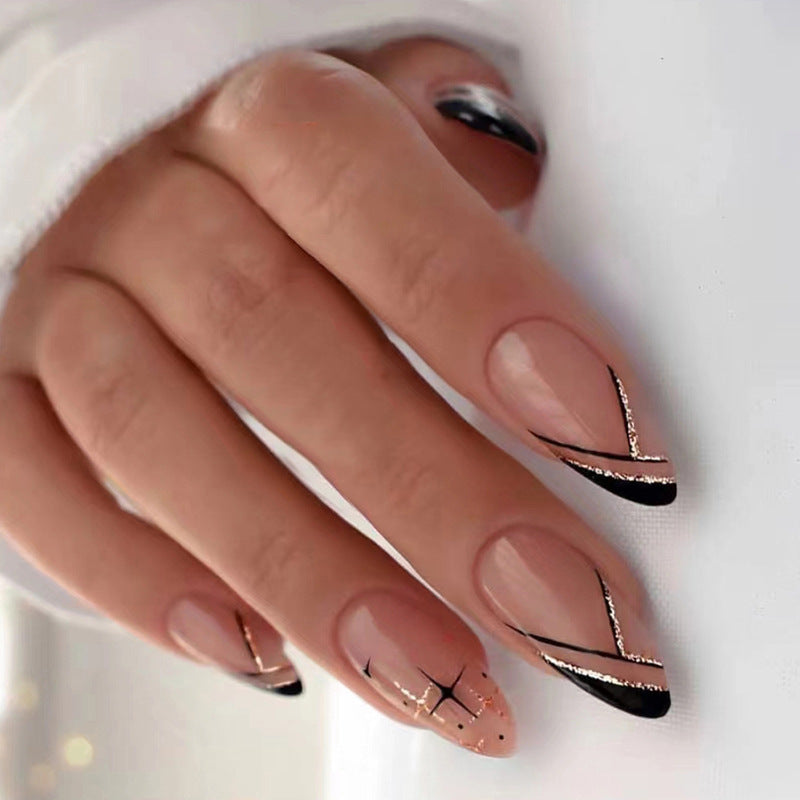 Artistic Heart-Accent Press-On Nail Set Bowlift