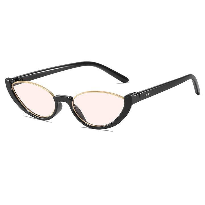 Retro-Inspired Clear Frame Cat Eye Sunglasses Bowlift